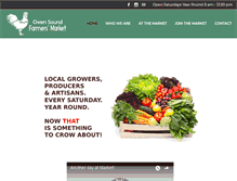 Tablet Screenshot of owensoundfarmersmarket.ca